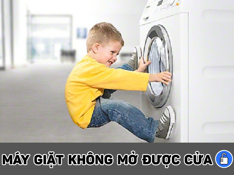 Nguyên nhân và cách khắc phục máy giặt không mở được cửa