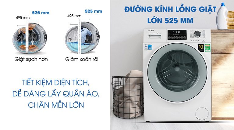 AQD-D850E.W lồng giặt lớn
