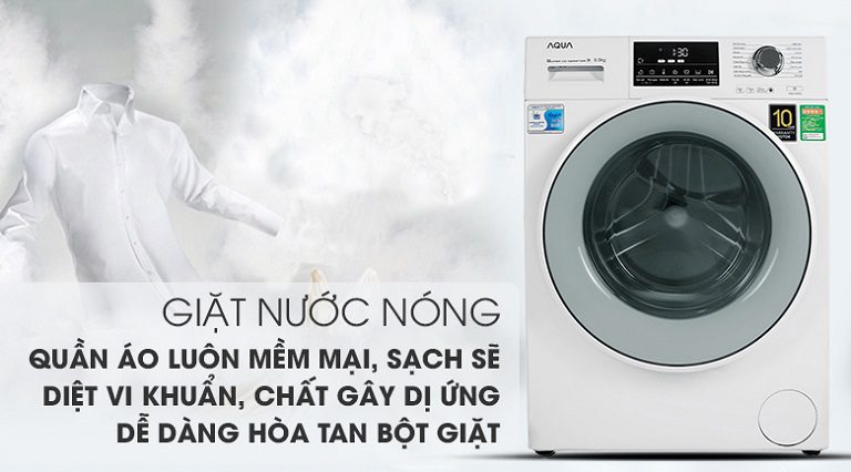 AQD-D850E.W tính năng giặt nước nóng