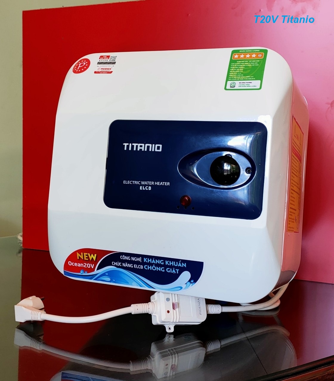 Bình nước nóng Picenza T20V Titanio 20 lít