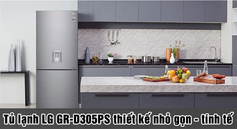 thinh-phat-Tủ lạnh LG GR-D305PS thiết kế hiện đại