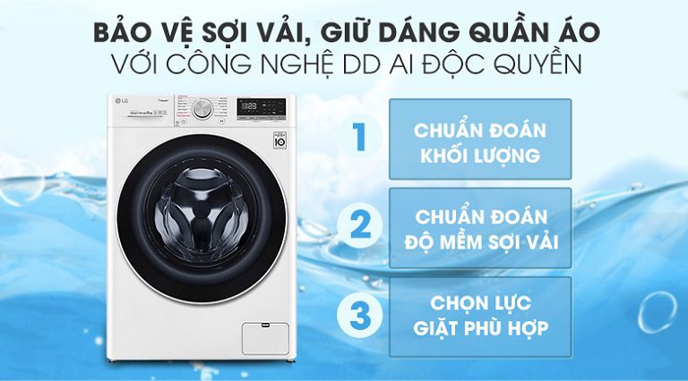thinh-phat-Công nghệ AI DD trên máy giặt LG