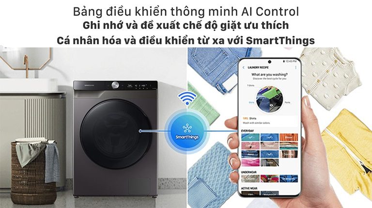 thinh-phat-Máy giặt Samsung bảng điều khiển thông minh