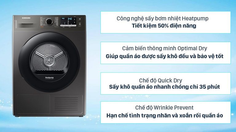 thinh-phat-Máy sấy bơm nhiệt Samsung DV90TA240AX SV