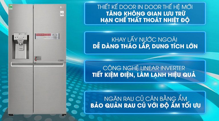 thinh-phat-Tủ lạnh LG GR-P247JS side by side giá rẻ