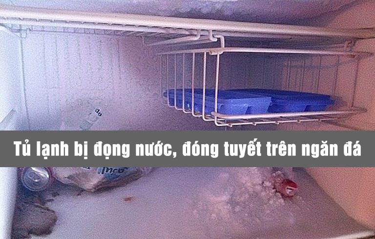Tủ lạnh bị đọng nước, đóng tuyết trên ngăn đá