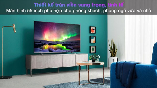 Tivi Android TCL 4K 55 inch 55P725, Sang trọng