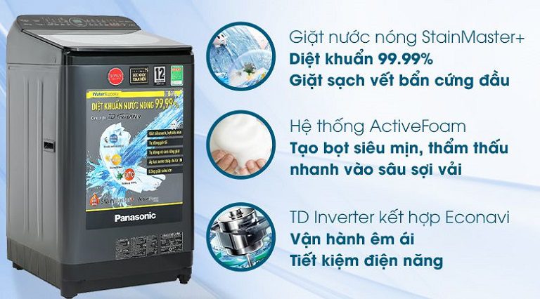 thinh-phat-Máy giặt Panasonic NA-FD95V1BRV công nghệ ActiveFoam