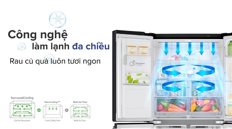 thinh-phat-Tủ lạnh LG GR-X22MB Surround Cooling