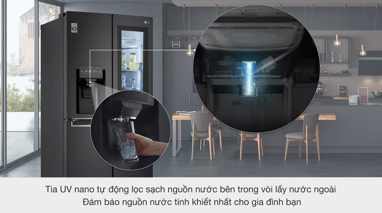 thinh-phat-Tủ lạnh LG GR-X22MB tia UV nano