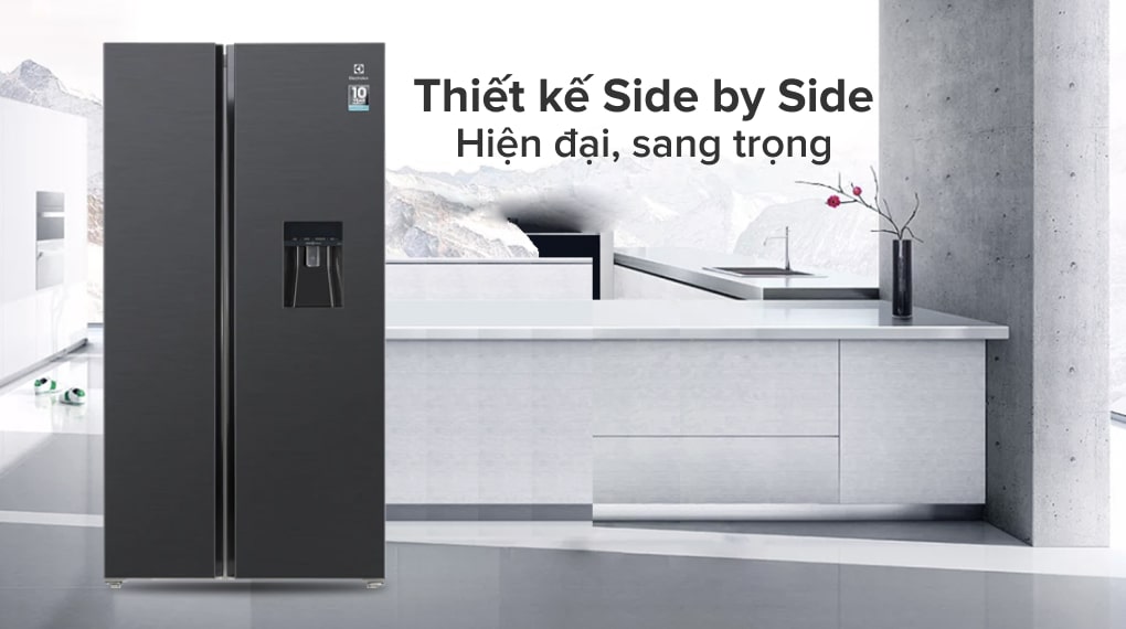Tủ lạnh Electrolux Inverter 571 lít ESE6141A-BVN, sang trọng 
