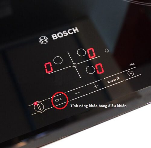 Bếp Điện Từ Bosch PXE675DC1E, khóa an toàn