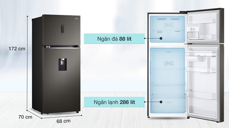 thinh-phat-Tủ lạnh LG GN-D372BLA dung tích