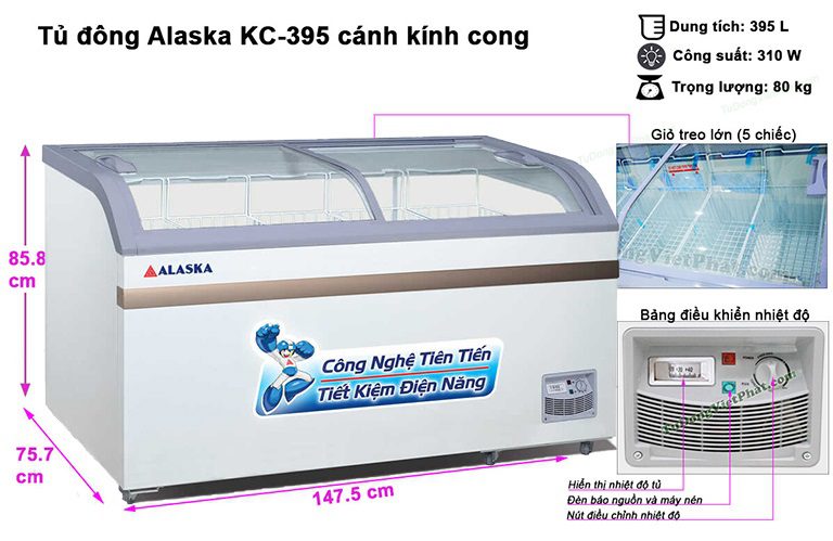 thinh-phat-Alaska KC-395 làm lạnh nhanh