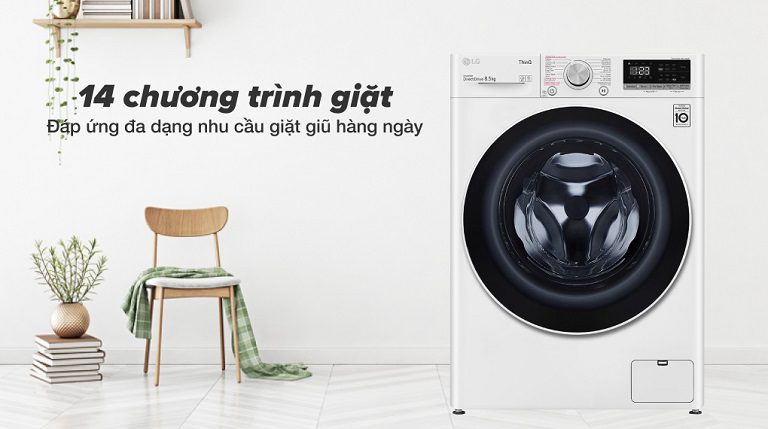 thinh-phat-Máy giặt LG FV1208S4W 14 chương trình giặt