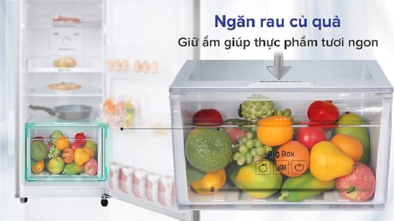 thinh-phat-Tủ lạnh LG GR-X257MC ngăn rau củ quả luôn tươi ngon