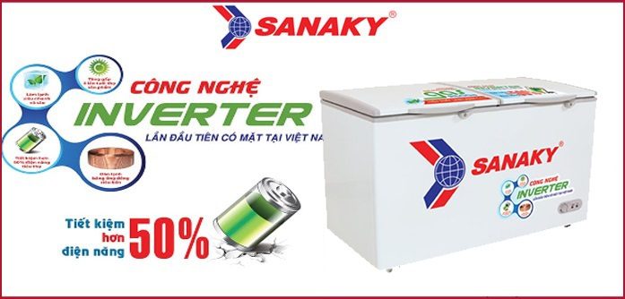 TỦ ĐÔNG INVERTER SANAKY VH-3699A3 270 LÍT ĐỒNG