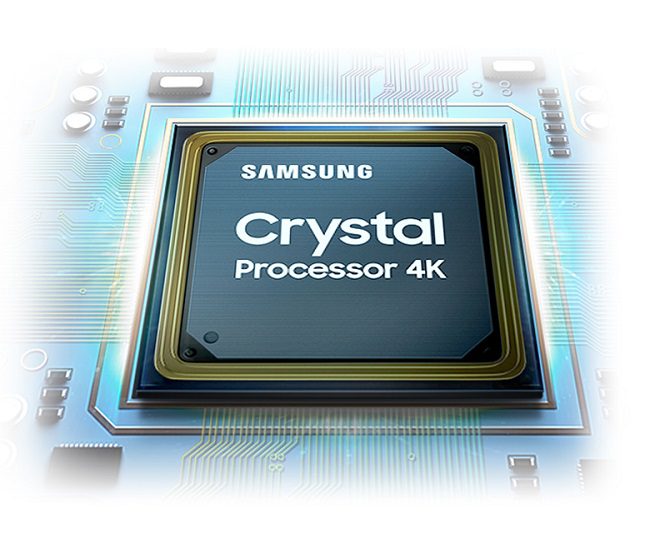 Smart Tivi Samsung 55 inch UA55AU7000, bộ vi xử lý Crystal