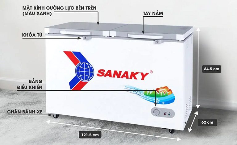 thinh-phat-Tủ đông Sanaky VH-3699A2K 360 lít