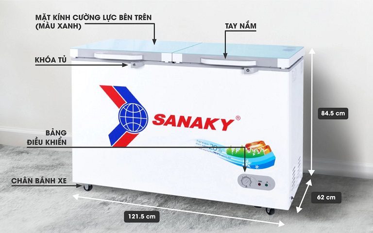 thinh-phat-Tủ đông Sanaky VH-3699A2KD bảng điều khiển