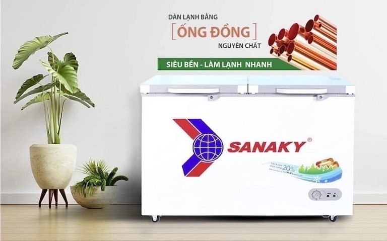 thinh-phat-Tủ đông Sanaky VH-3699W2KD dàn lạnh bằng đồng