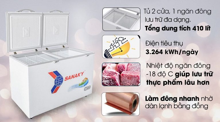 thinh-phat-Tủ đông Sanaky VH-5699HY 410 lít