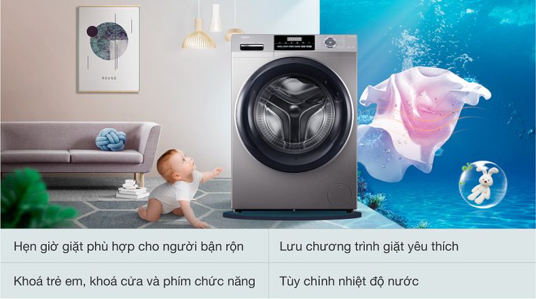 thinh-phat-Máy giặt AQua AQD-A1002G S lòng ngang
