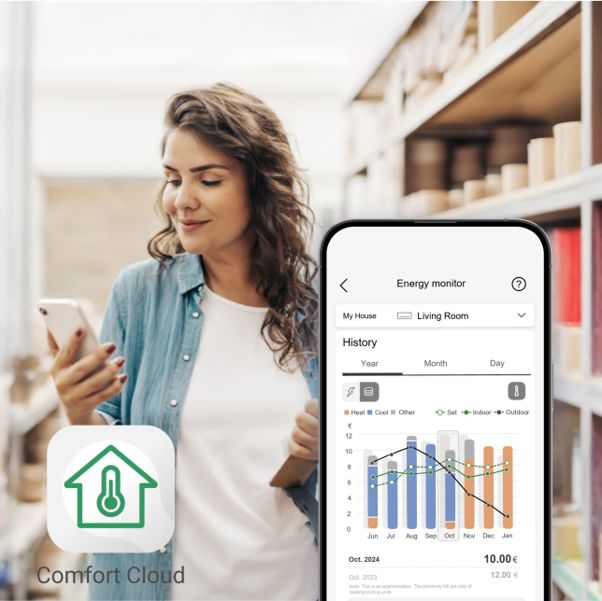 Điều khiển từ xa qua ứng dụng Panasonic Comfort Cloud