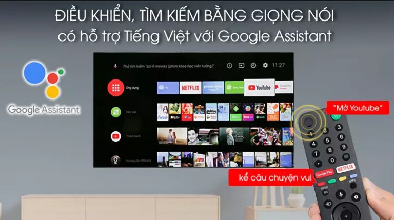 thinh-phat-Tivi Sony google Assistant KD-50X80K