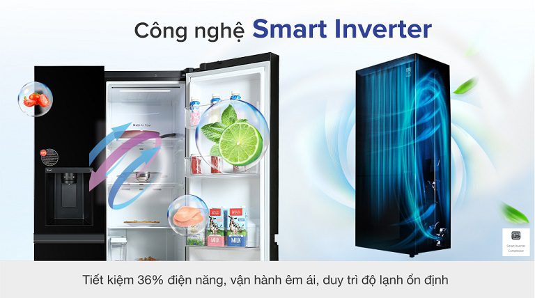 thinh-phat-Tủ lạnh LG GR-D257WB công nghệ inverter