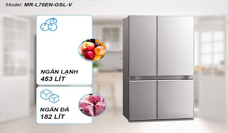 thinh-phat-Tủ lạnh Mitsubishi MR-L78EN-GSL-V làm lạnh đa chiều