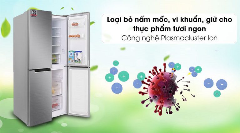 thinh-phat-Tủ lạnh Sharp SJ-FX420V-SL kháng khuẩn