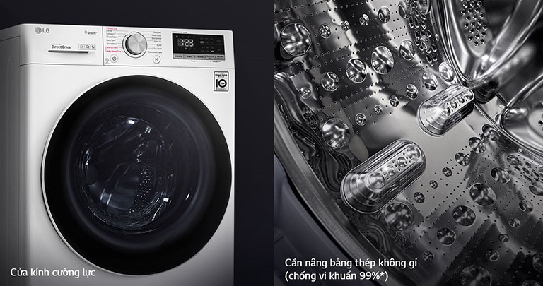 Máy giặt LG FV1411D4W trang bị nhiều công nghệ giặt hiện đại