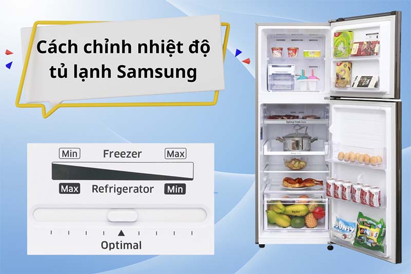 Hướng dẫn cách chỉnh nhiệt độ tủ lạnh Samsung