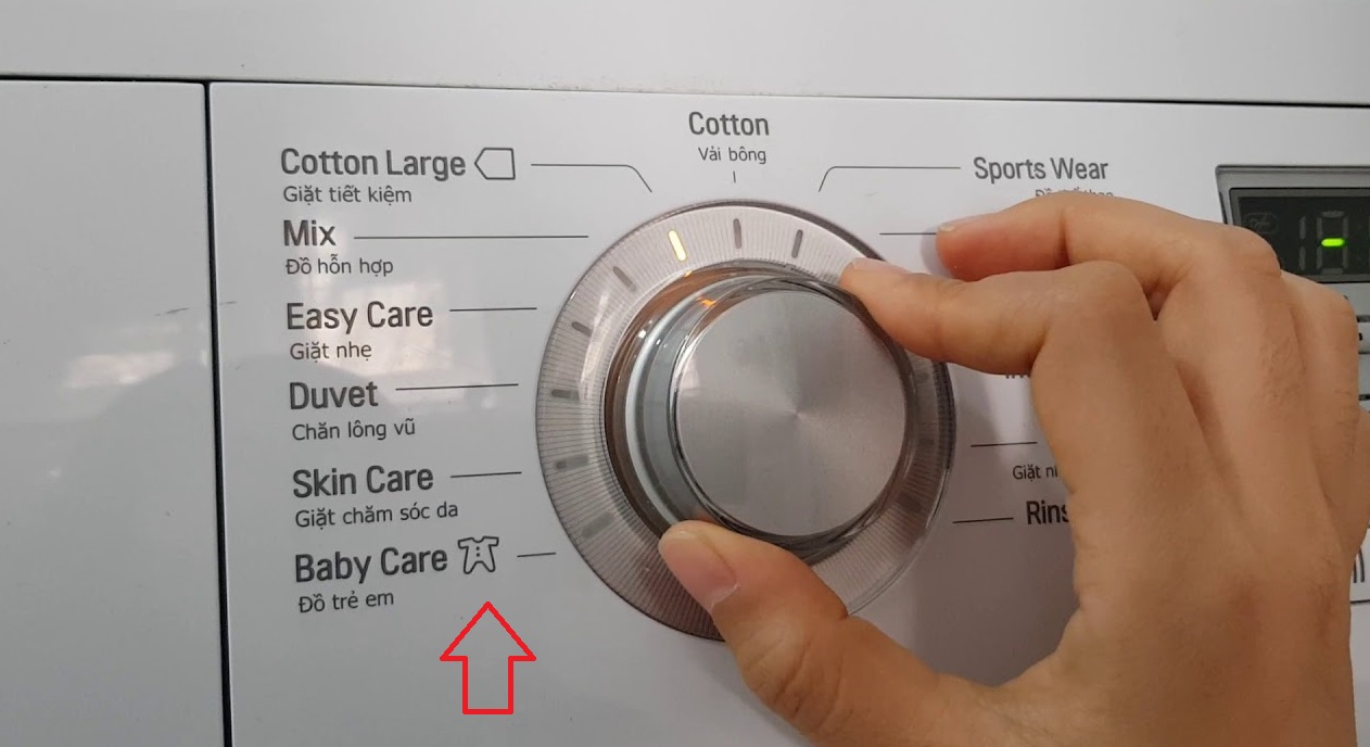 Cách sử dụng hiệu quả Chế độ giặt đồ trẻ em máy giặt LG