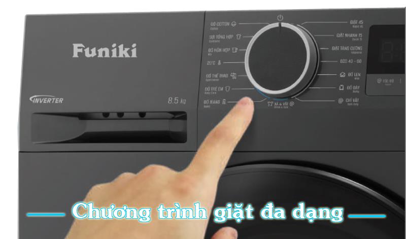 Các chương trình giặt trên máy giặt Funiki