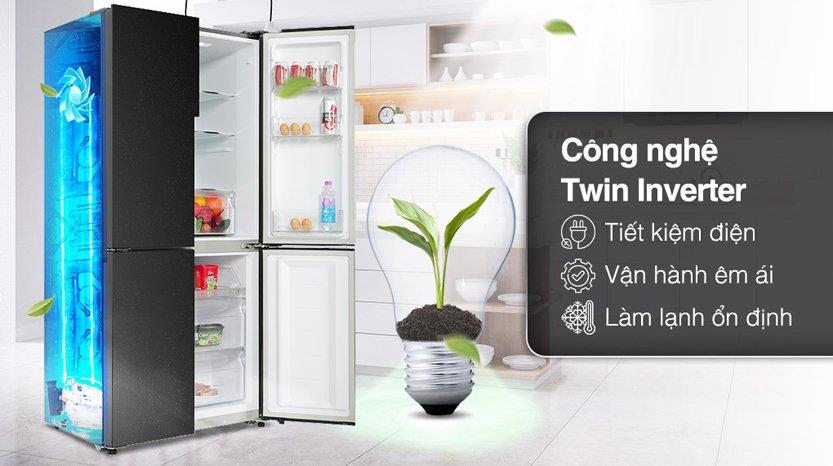 thinh-phat-Công nghệ tiết kiệm điện trên tủ lạnh Aqua AQR-M536XA(GB)