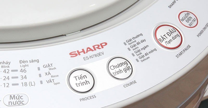 Chương trình giặt trên máy giặt Sharp