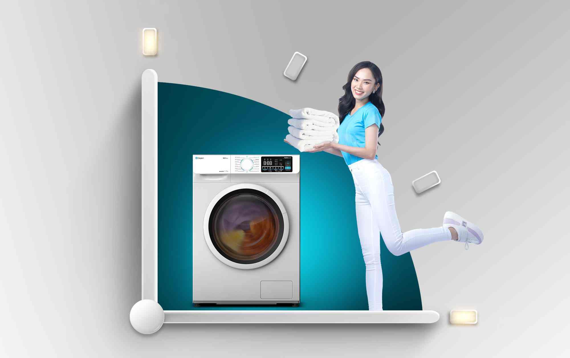 thinh-phat-máy giặt Casper còn sở hữu nhiều tiện ích thông minh khác như