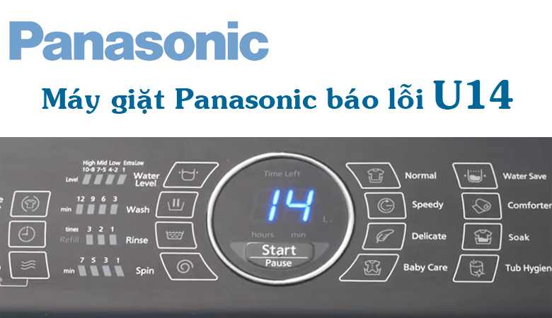 Tổng quan về lỗi U14 máy giặt Panasonic 