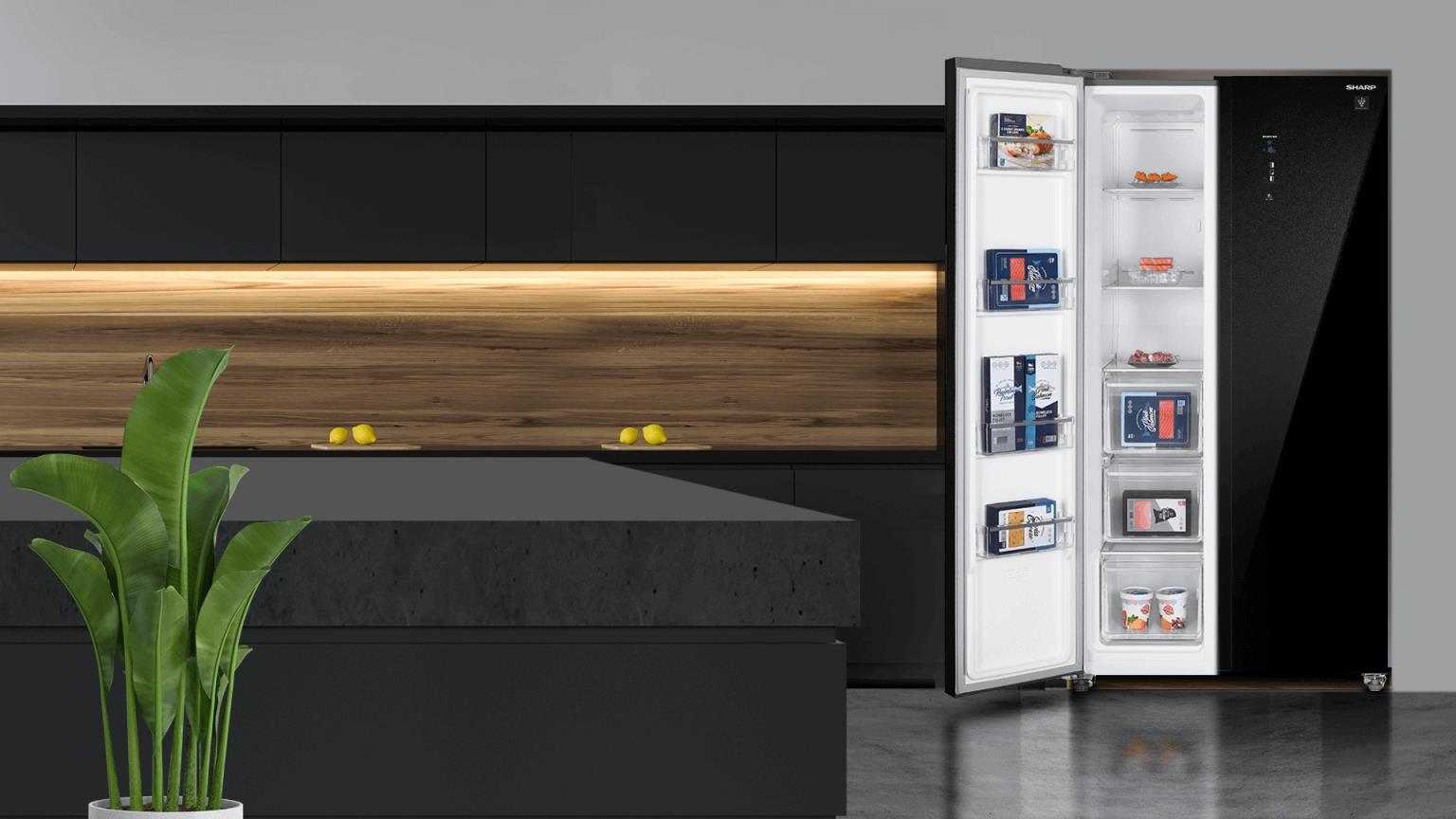 thinh-phat-Tổng quan thiết kế tủ lạnh Sharp SJ-SBXP600VG-BK