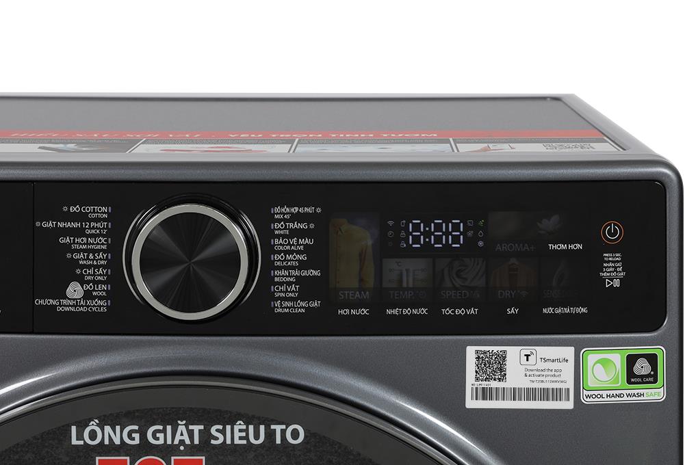thinh-phat-Chương trình giặt sấy trên Toshiba TWD-T25BZU115MWV(MG)