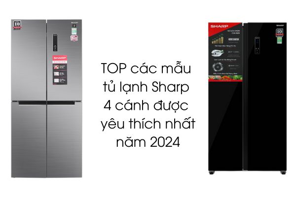 TOP các mẫu tủ lạnh Sharp 4 cánh được yêu thích nhất năm 2024