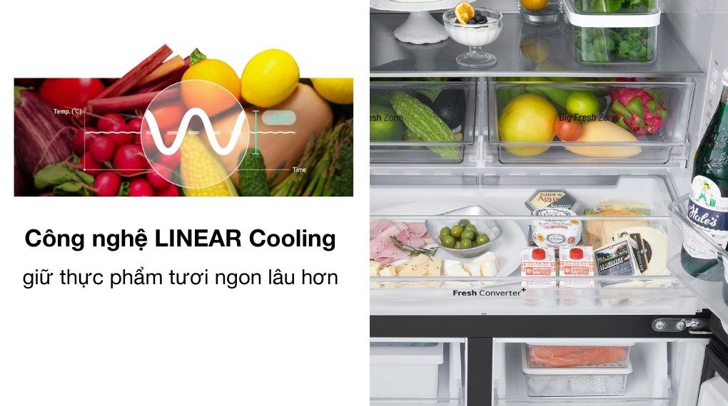 Công nghệ Linear Cooling giúp việc làm lạnh được đảm bảo tối đa