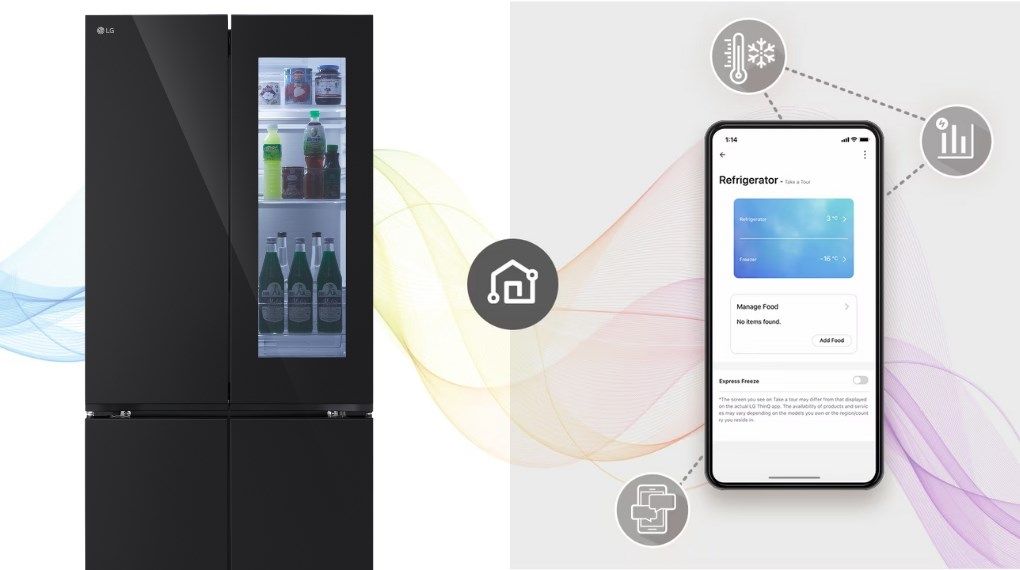 Dễ dàng theo dõi và điều khiển tủ lạnh thông qua ứng dụng LG ThinQ