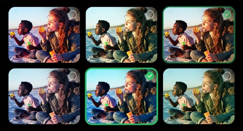 Công nghệ AI Picture Wizard sẽ thiết lập những khung hình được tinh chỉnh theo sở thích cá nhân