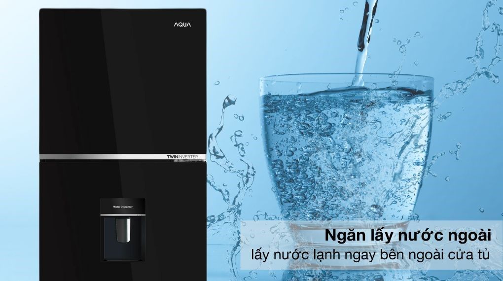 Lấy nước bên ngoài đã được trang bị cho Aqua AQR-T410FA(WGB)