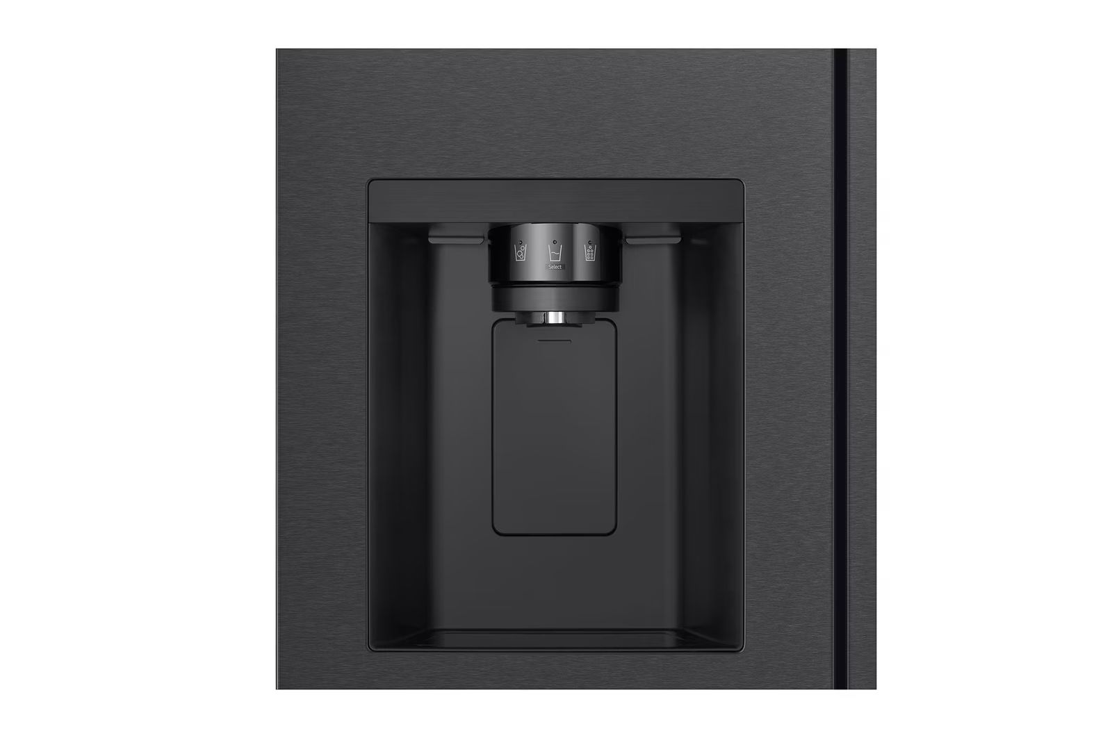 Tủ LG LSI63BLMA mang đến sự tiện lợi nhờ chức năng lấy nước và đá bên ngoài nhanh chóng