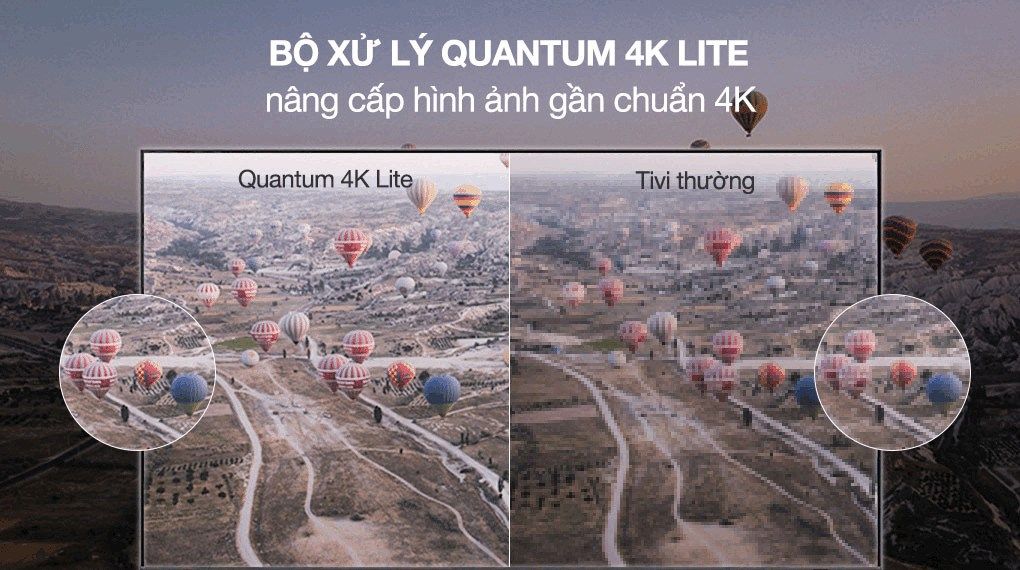 Nâng cấp hình ảnh lên 4K với bộ xử lý Quantum 4K Lite