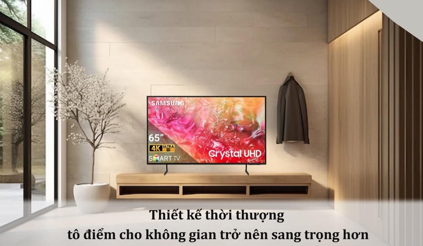 Samsung UA65DU7000 có chiếc màn hình siêu mỏng, tràn viền